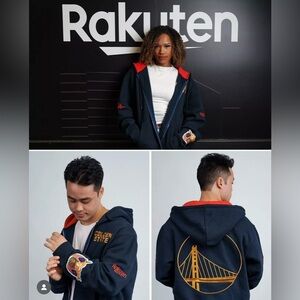 Brand New Sealed Jeff Hamilton Golden State Warriors Zip Up Hoodie